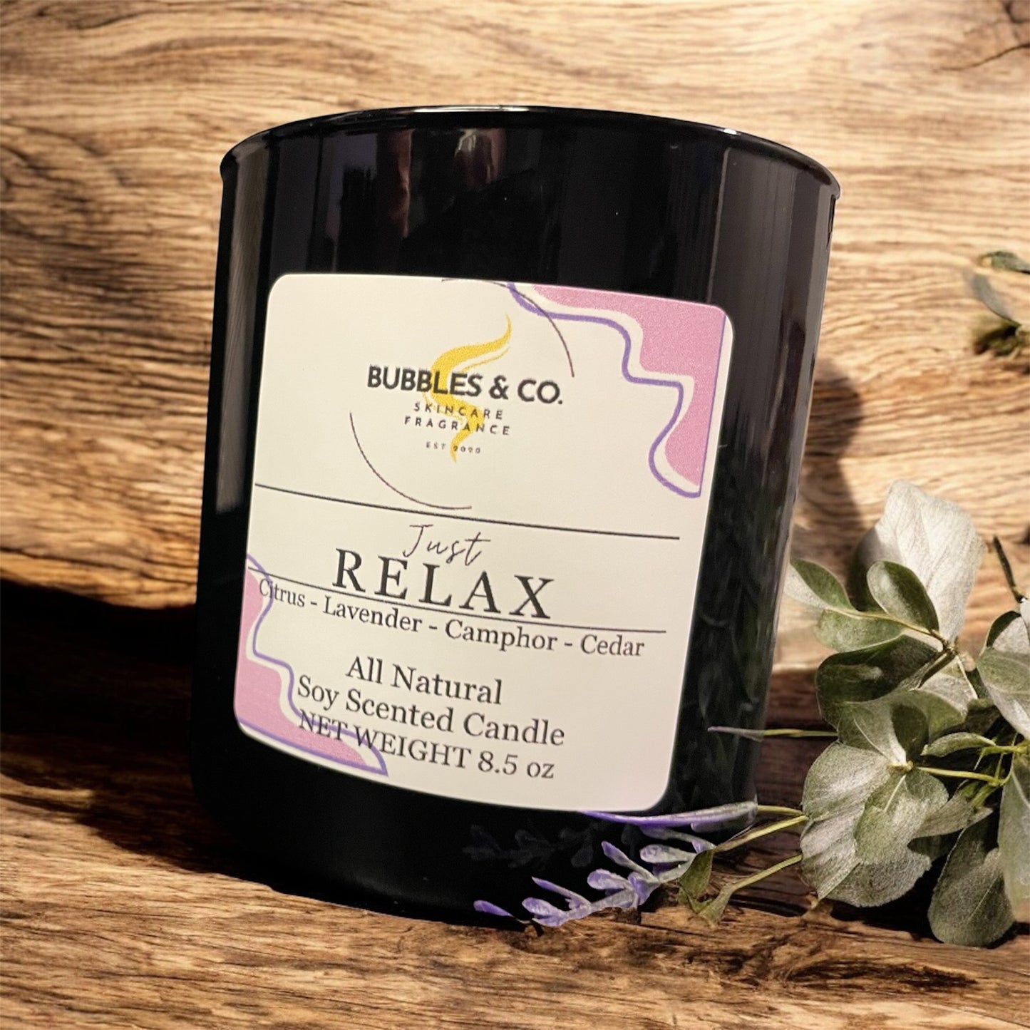 Just Relax Double Wick Hand Poured Soy Candle