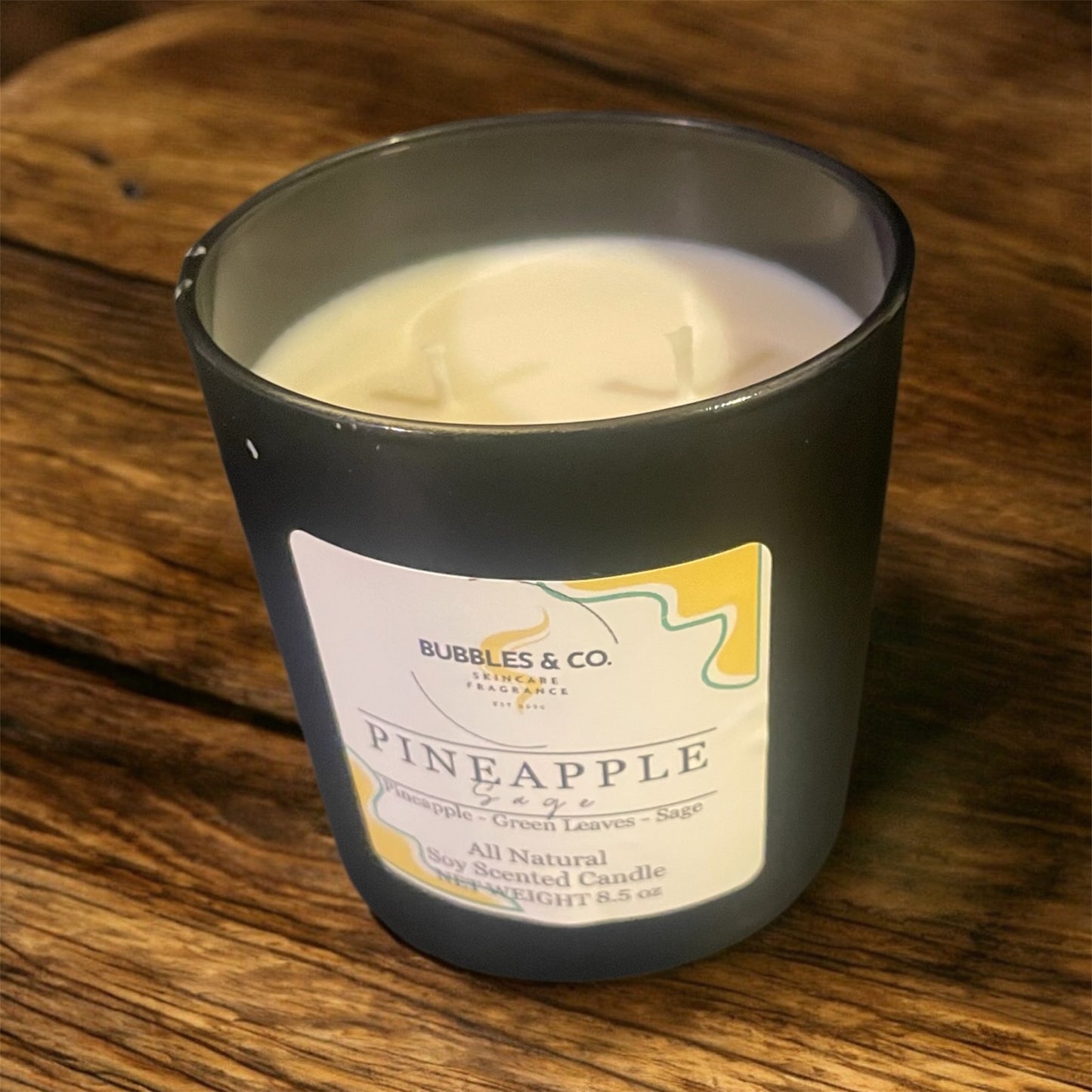 Pineapple Sage Double Wick Hand Poured Soy Candle