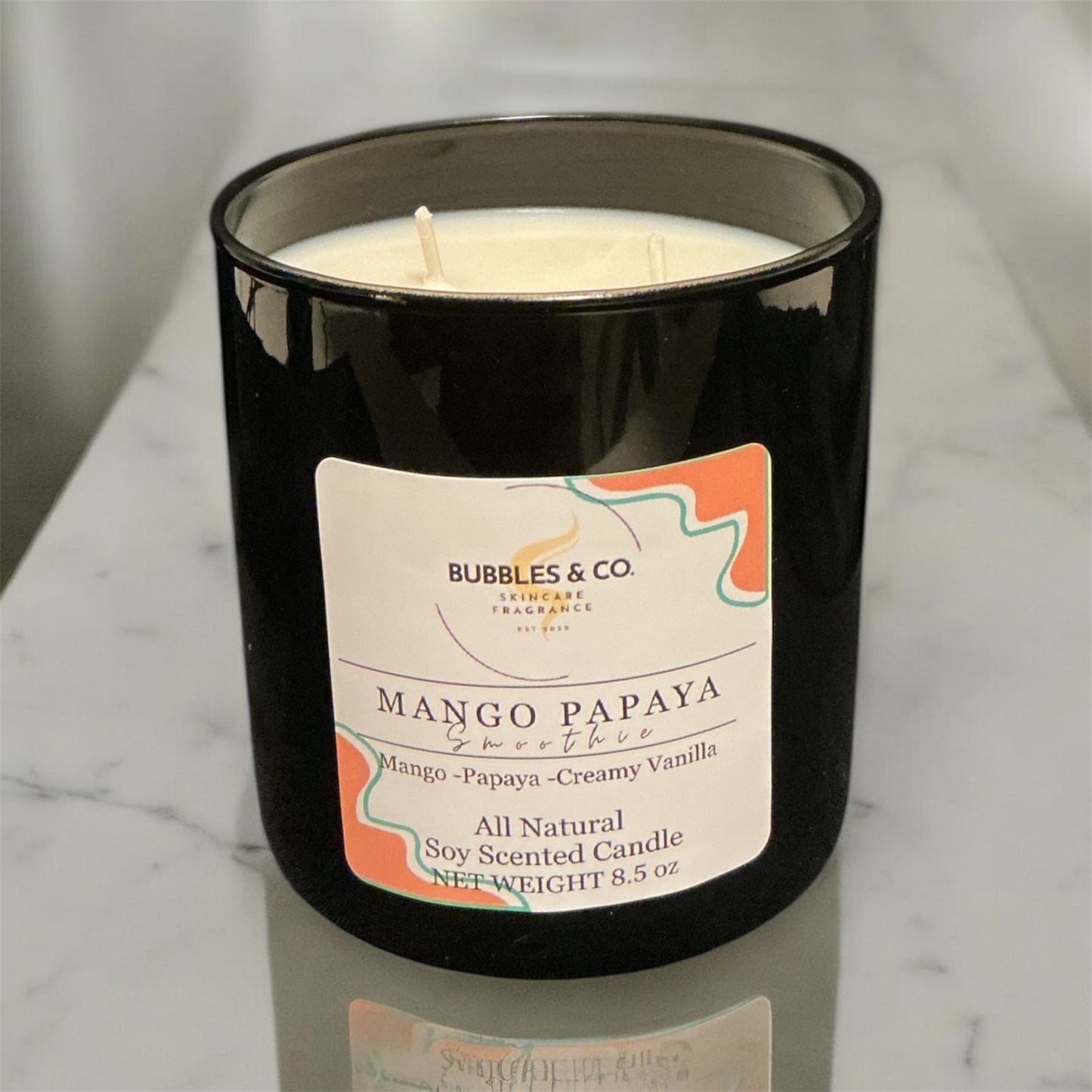 Mango Papaya Smoothie Double Wick Hand Poured Soy candles