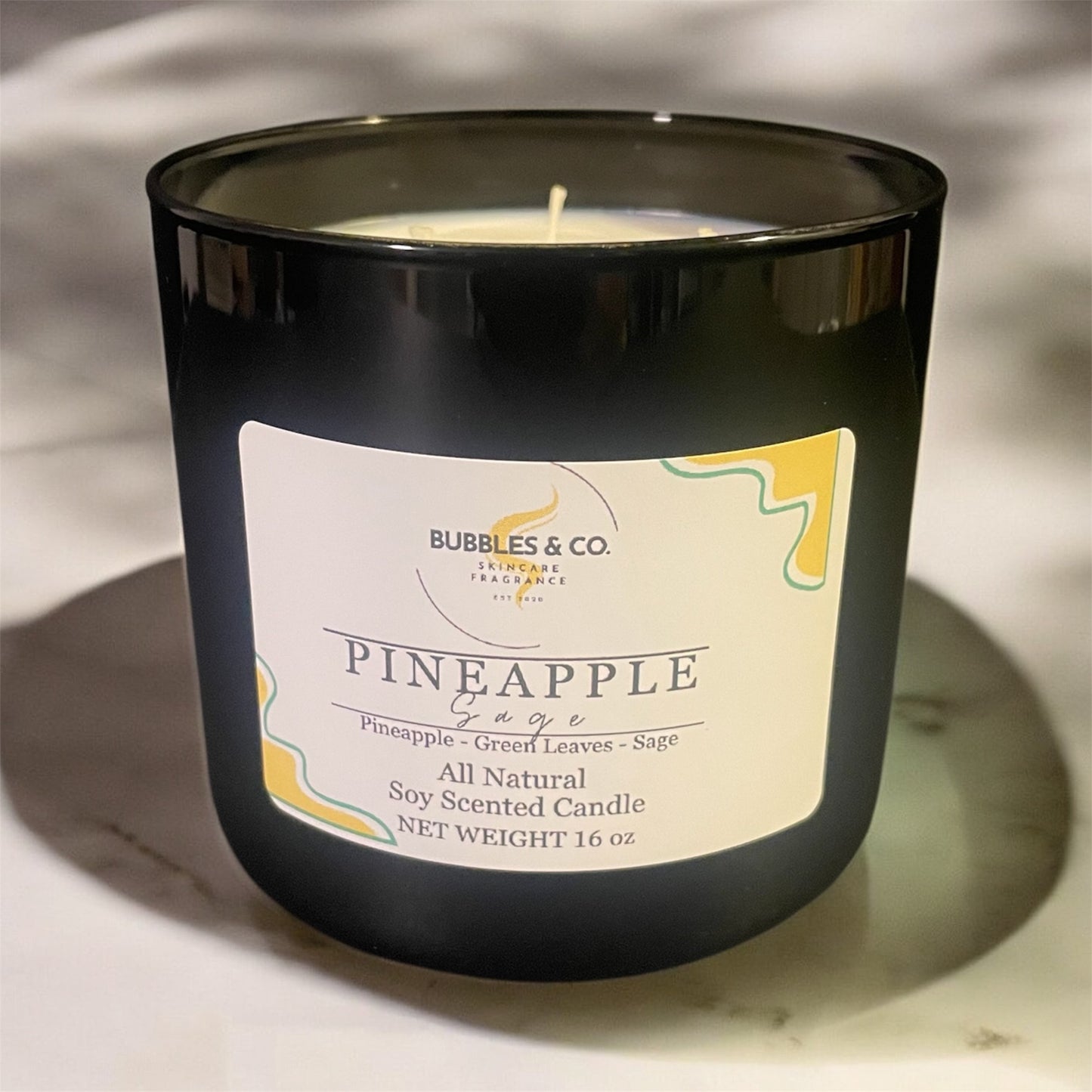 Pineapple Sage 3-Wick Hand Poured Soy Candle