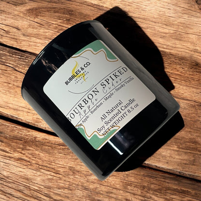 Bourbon Spiked Apple Cider Double Wick  Hand Poured Candle