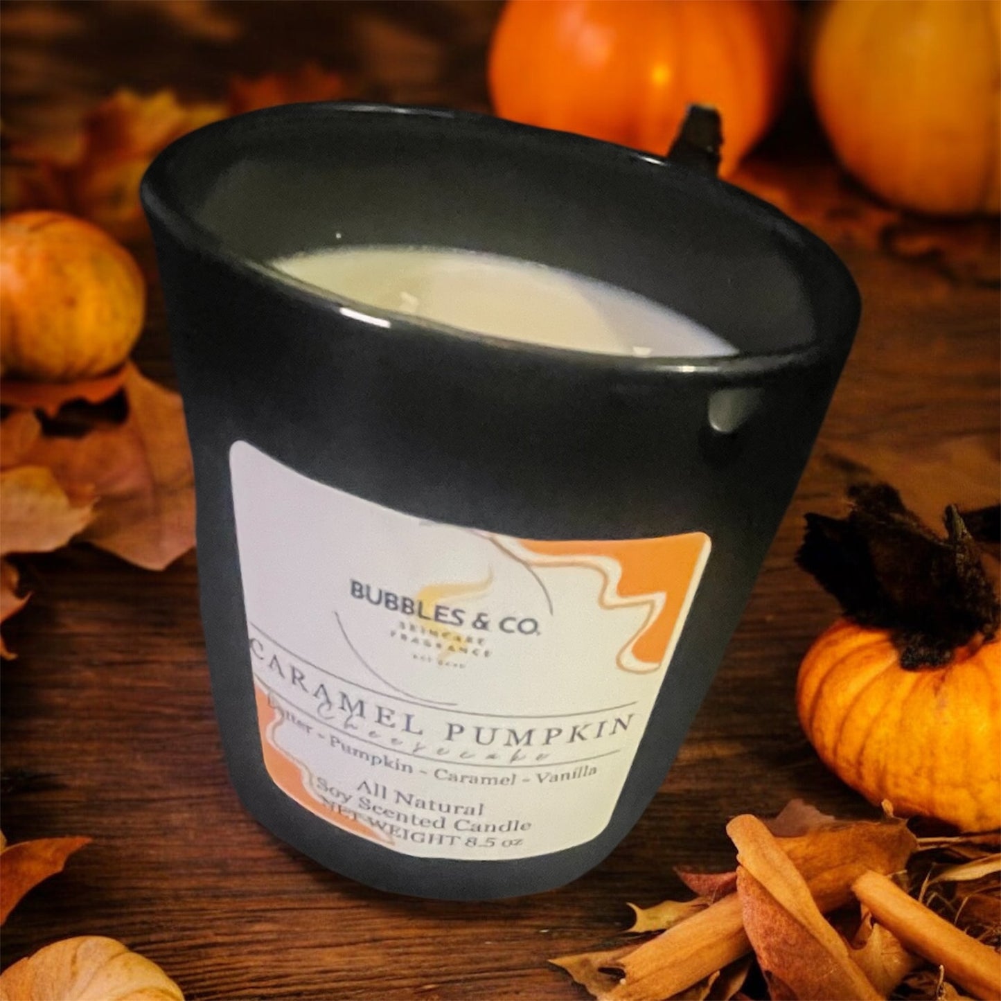 Caramel Pumpkin Cheesecake Double Wick Hand Poured Candle