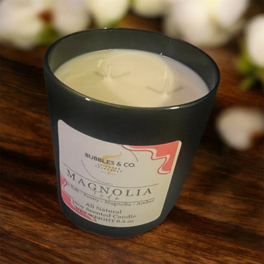 Magnolia Tide Double Wick Hand Poured Soy Candle