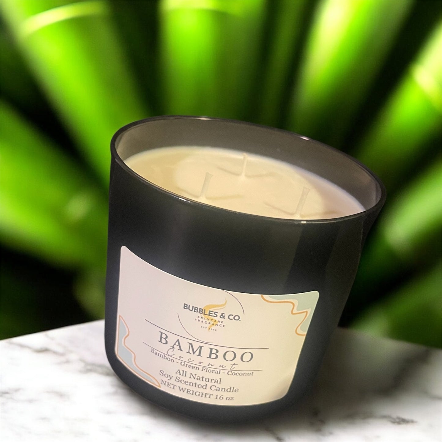 Bamboo Coconut 3-Wick Hand Poured Candle