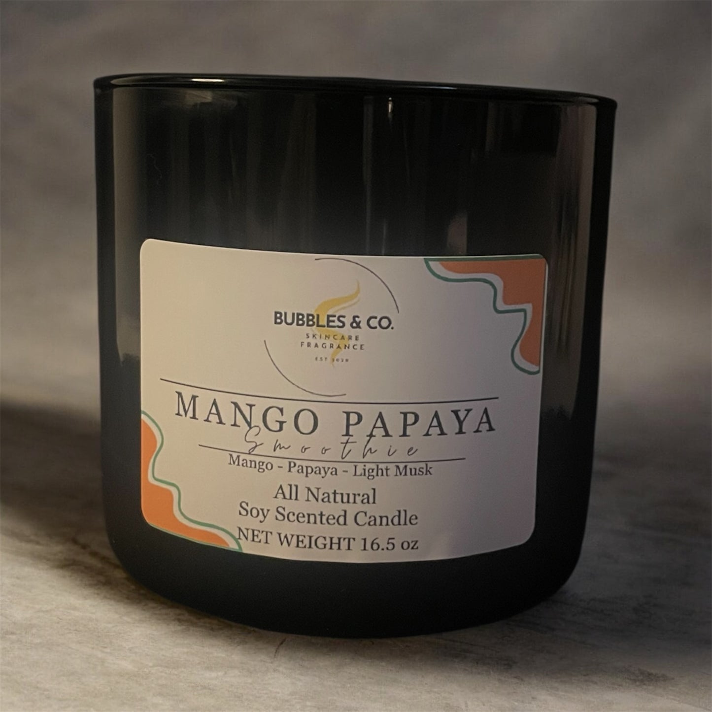 Mango Papaya Smoothie 3-Wick Hand Poured Soy candle