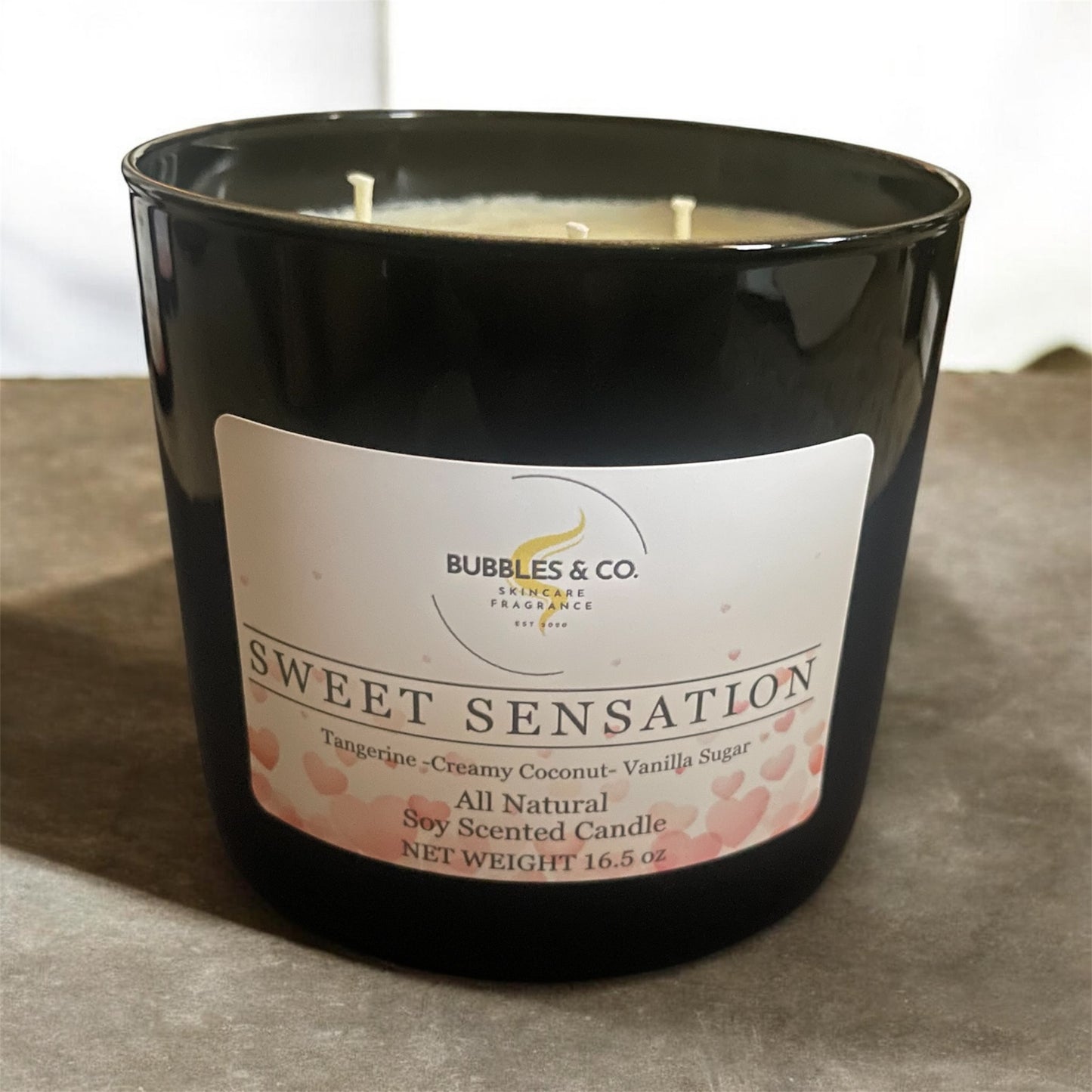 Sweet Sensation 3 Wick Hand Poured Soy Candle
